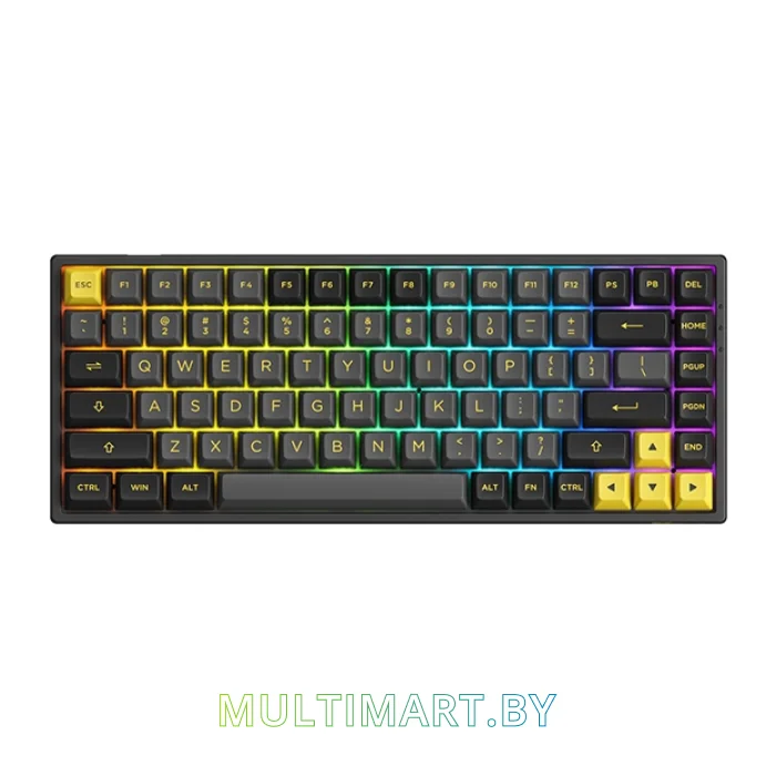 Клавиатура Akko 3084B Plus Black & Gold (Akko CS Jelly Pink)